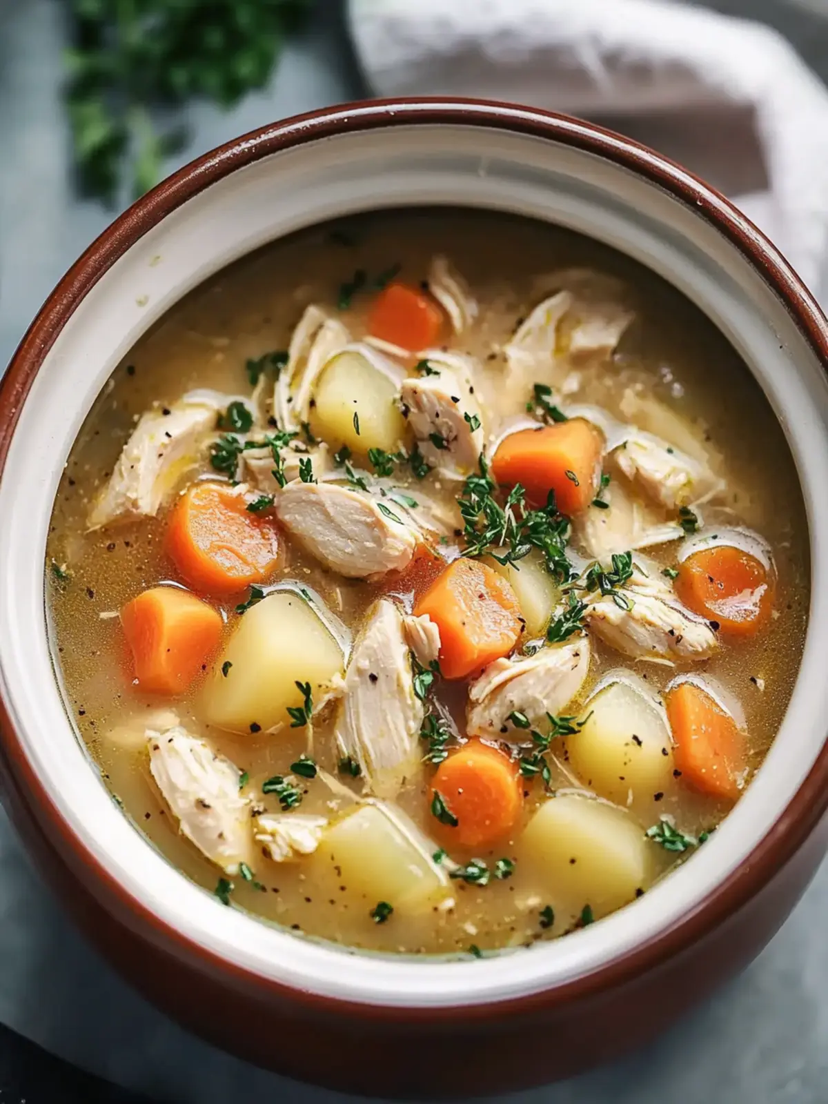 Homemade Slow Cooker Chicken Stew