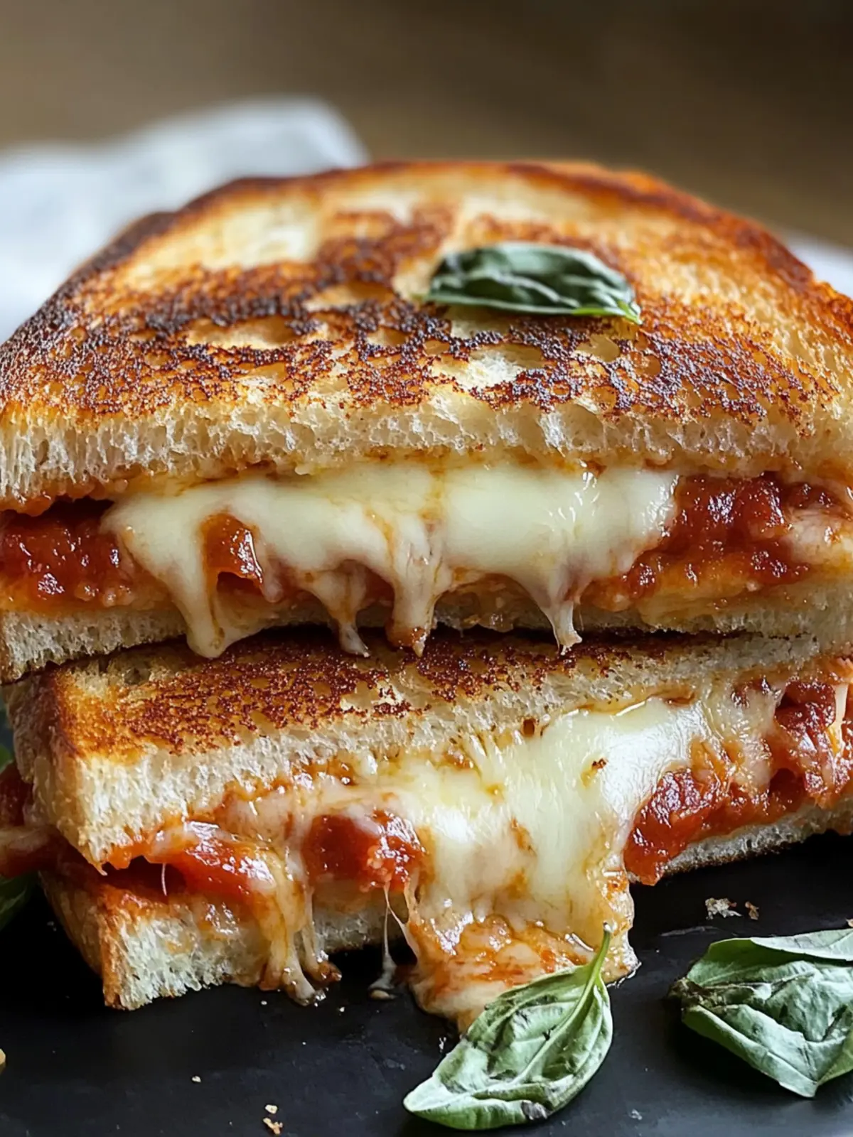 15-Minute Pizza Grilled Cheese Sandwich