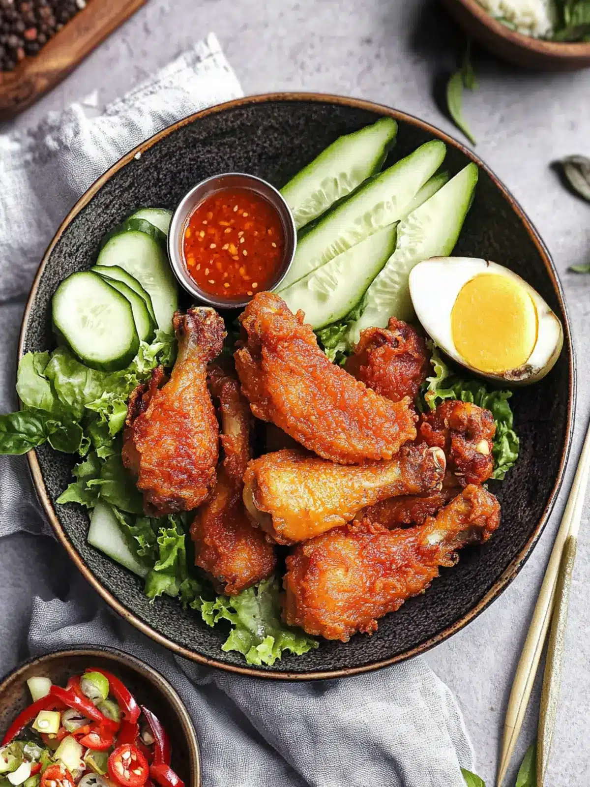 Ayam Goreng Ungkep (Indonesian Fried Chicken)