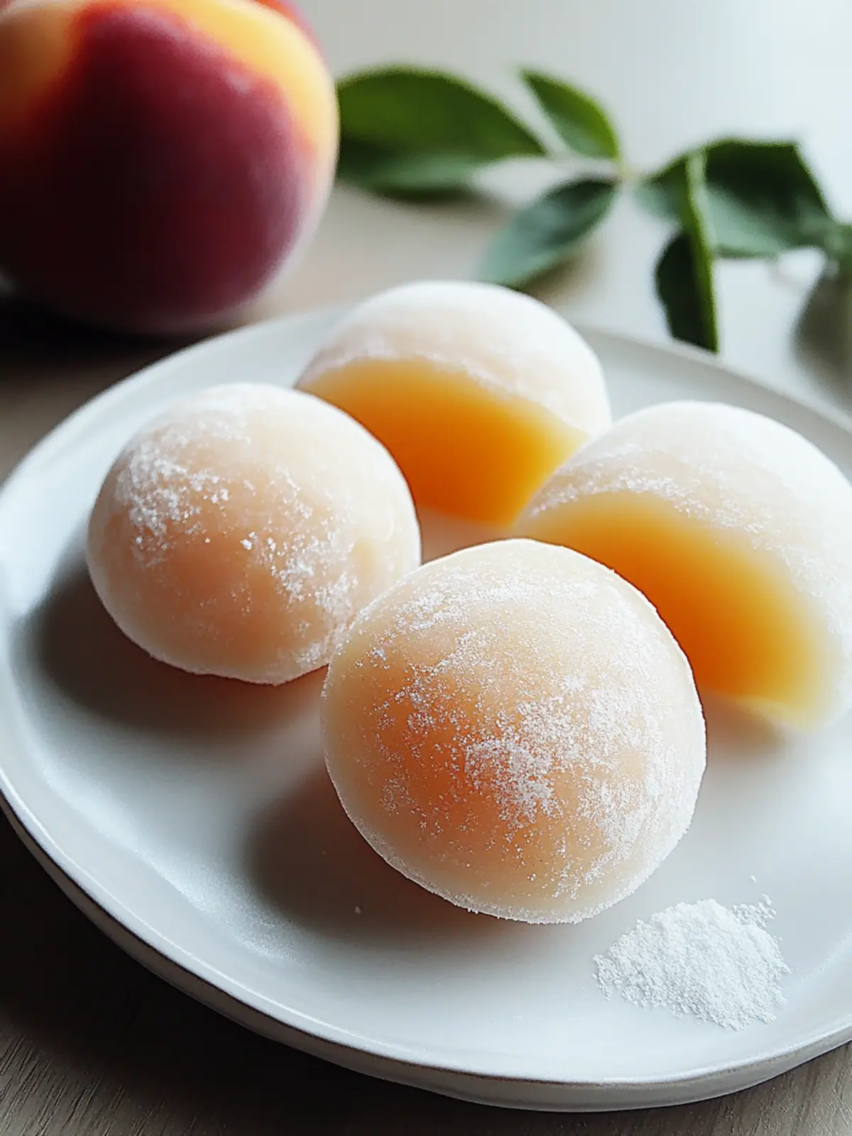 Whole Peach Mochi Recipe