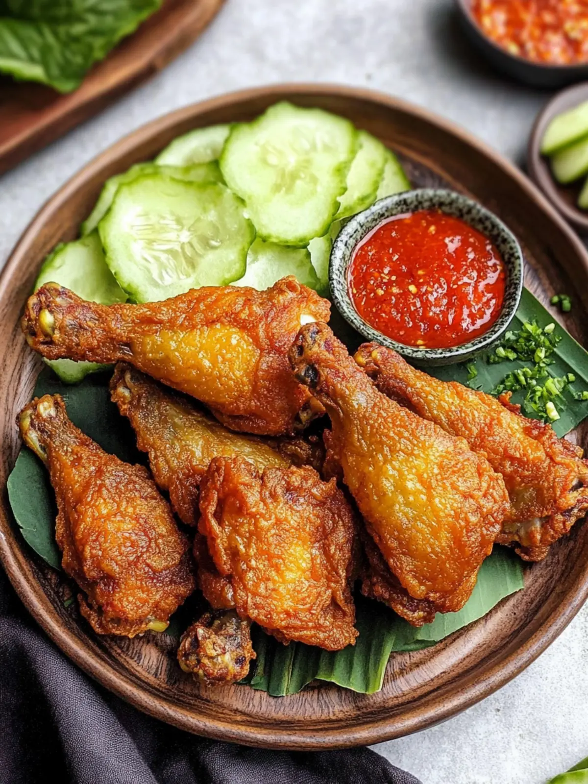 Ayam Goreng Ungkep (Indonesian Fried Chicken)