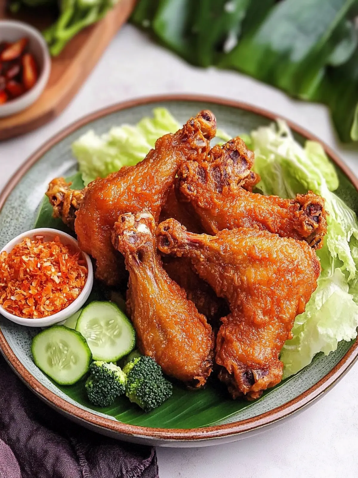 Ayam Goreng Ungkep (Indonesian Fried Chicken)