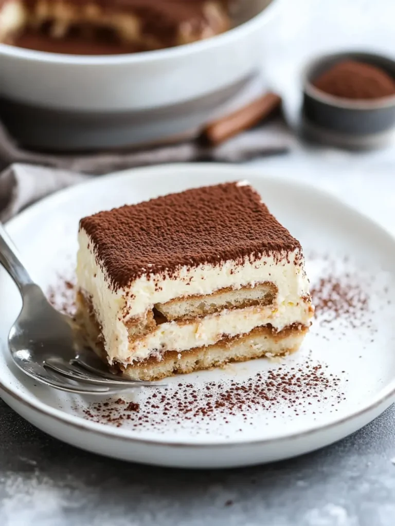 Classic Tiramisu Without Eggs