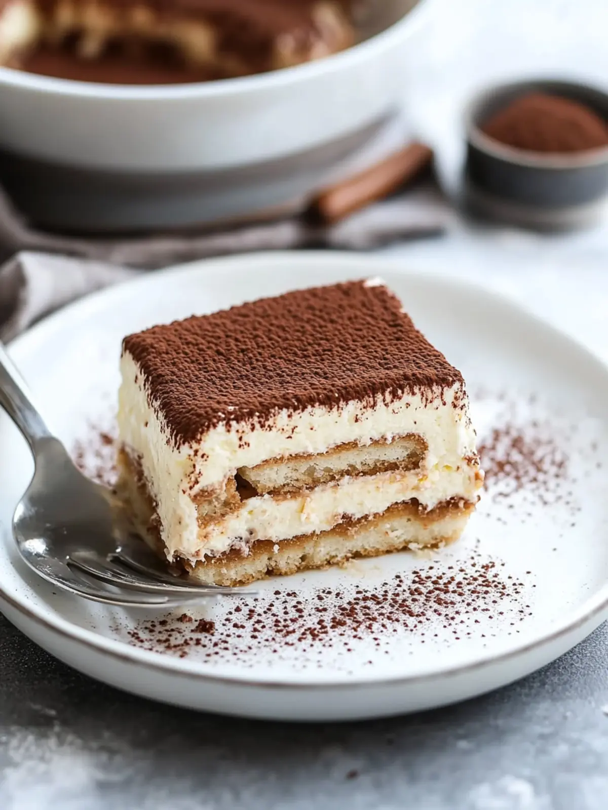 Classic Tiramisu Without Eggs
