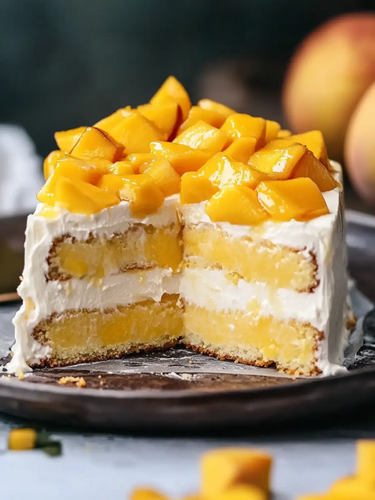 Mango Tres Leches Cake
