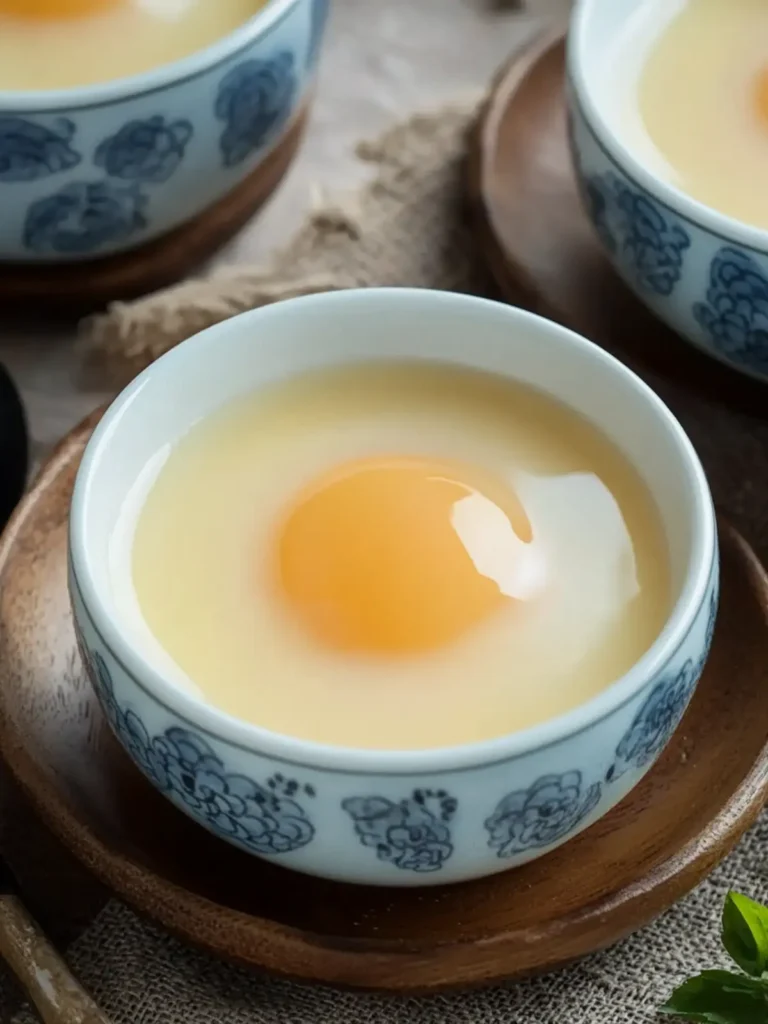 Chinese Steamed Egg Pudding Dessert