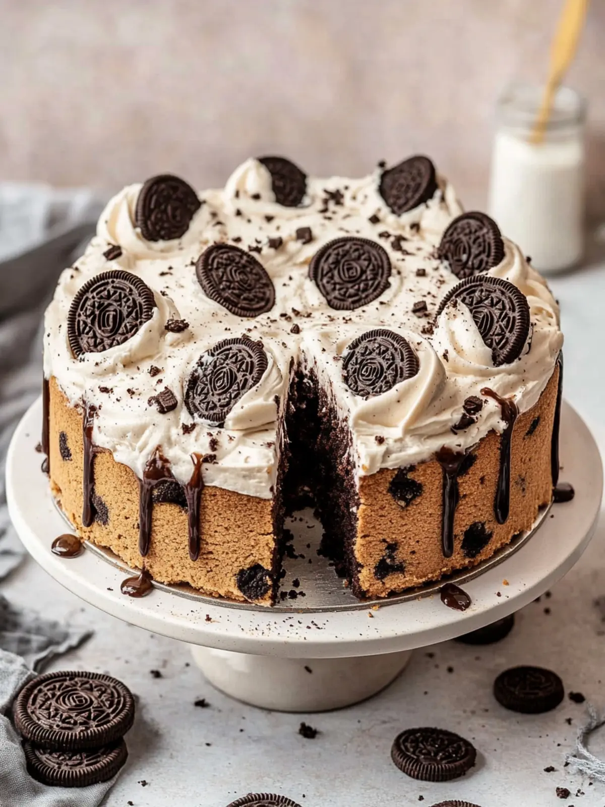 Easy Oreo Cookie Cake