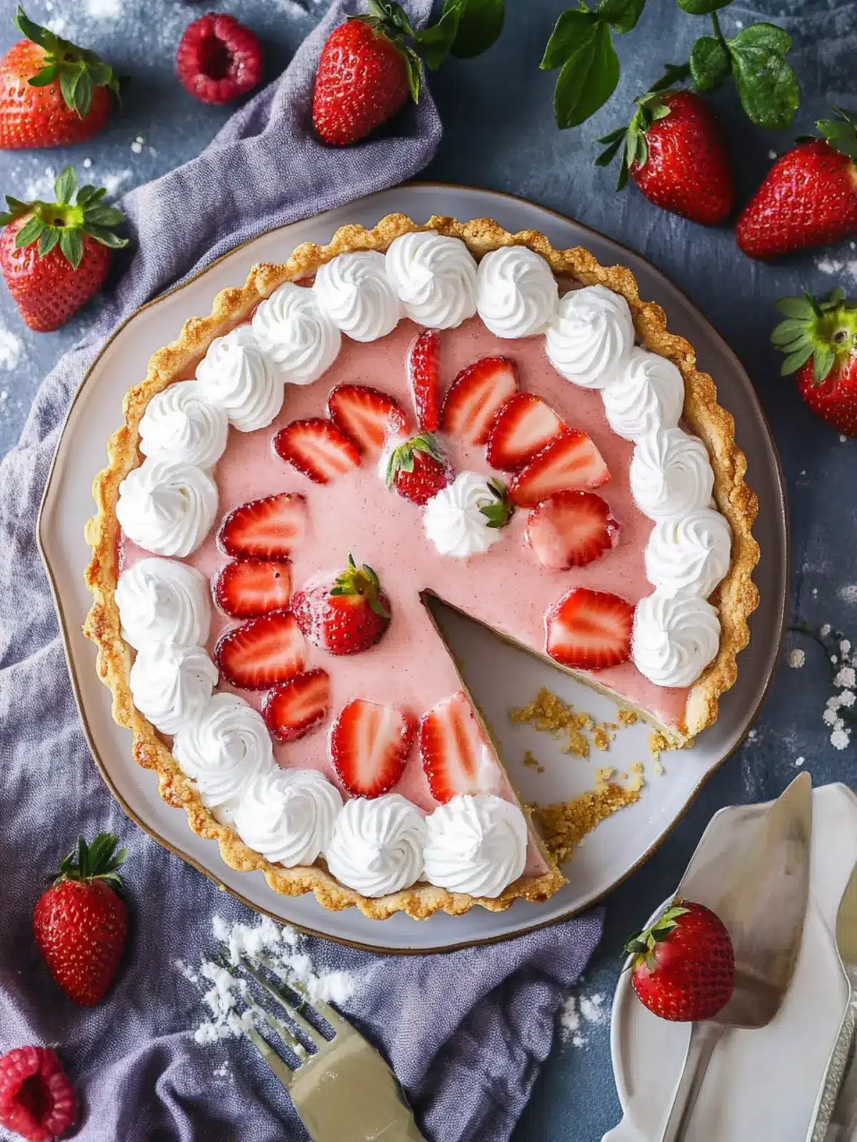 Whipped Strawberry Tart