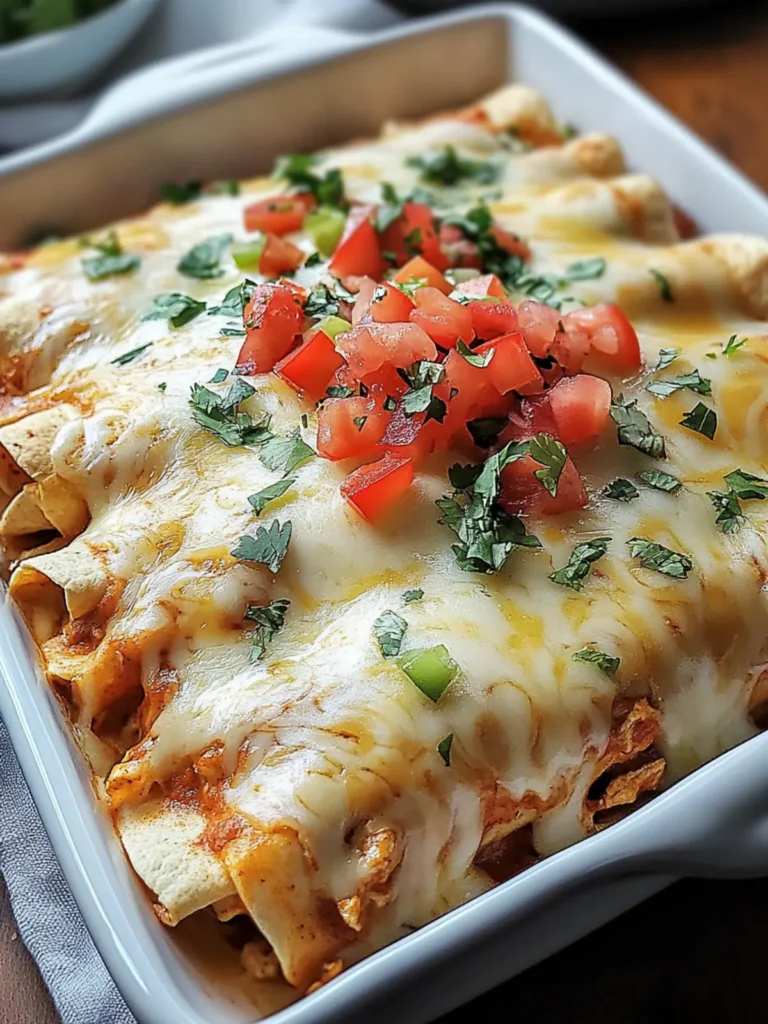 Queso Chicken Enchiladas