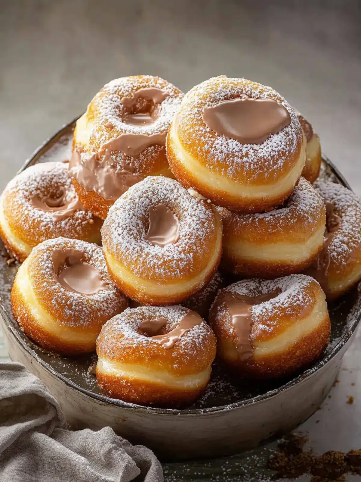 Milk Bread Nutella Donuts