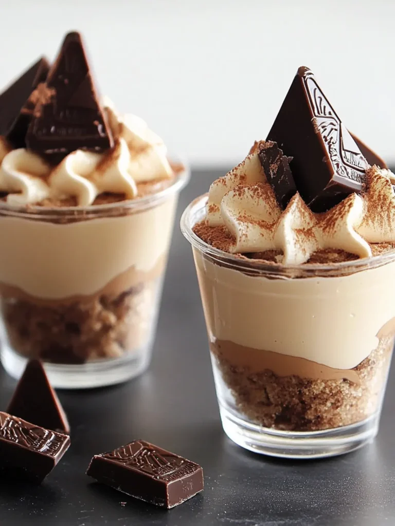 Toblerone Dessert Cups