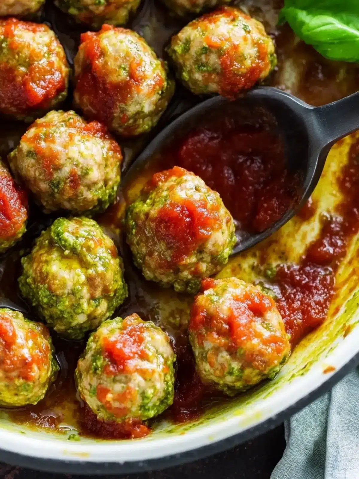Turkey Pesto Meatballs