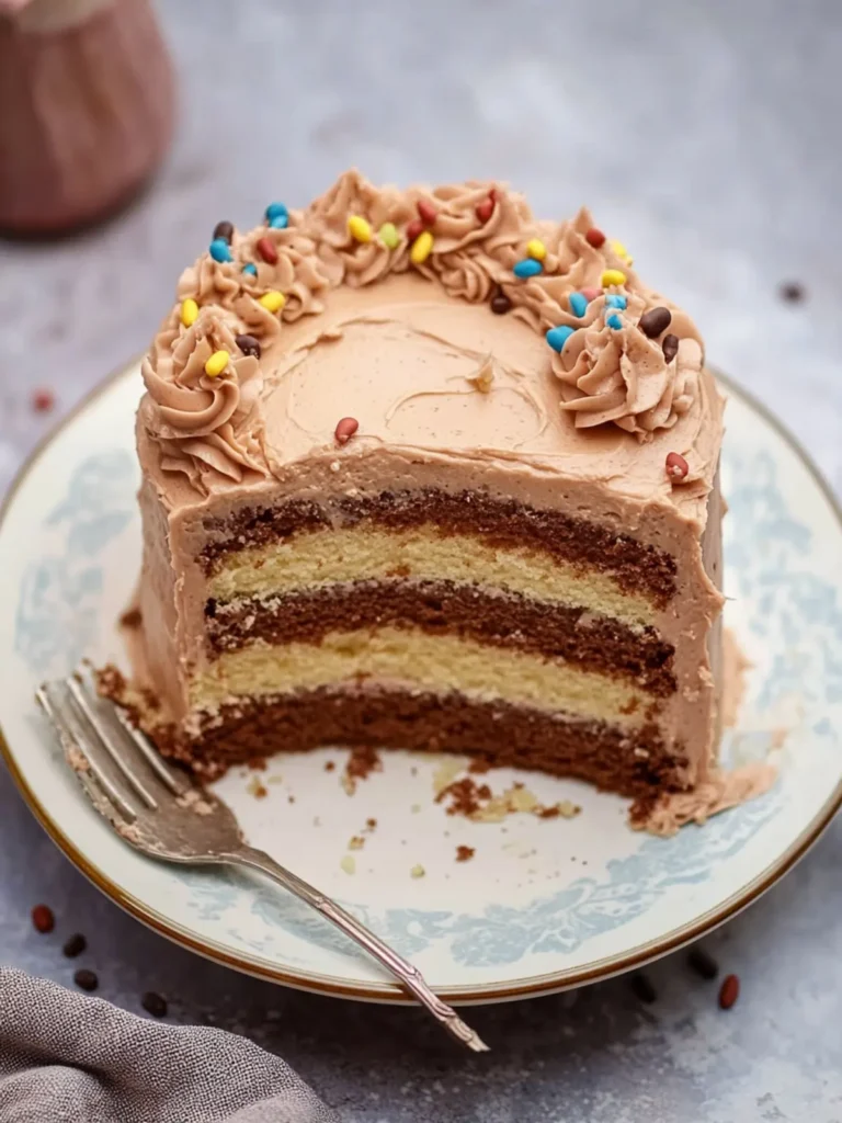 Vanilla Bean Cake with Nutella Frosting