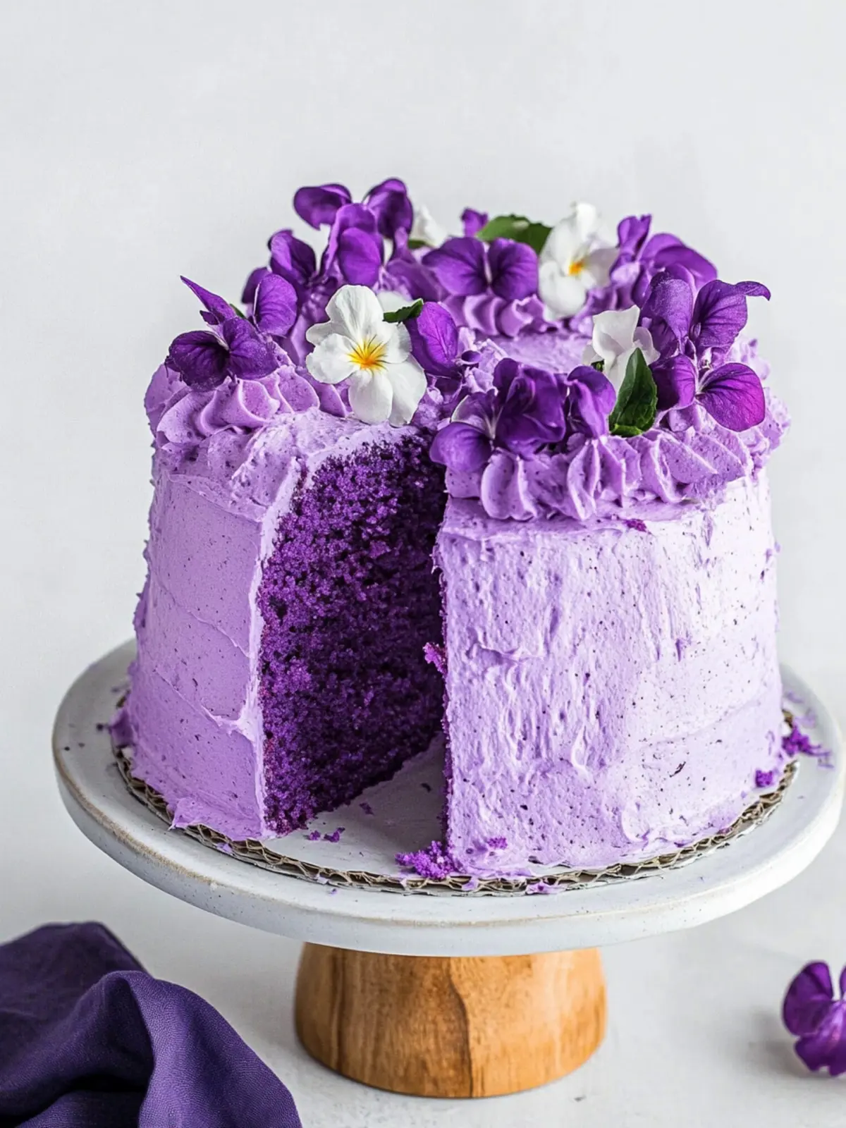 Gluten Free Ube Angel Food Cake