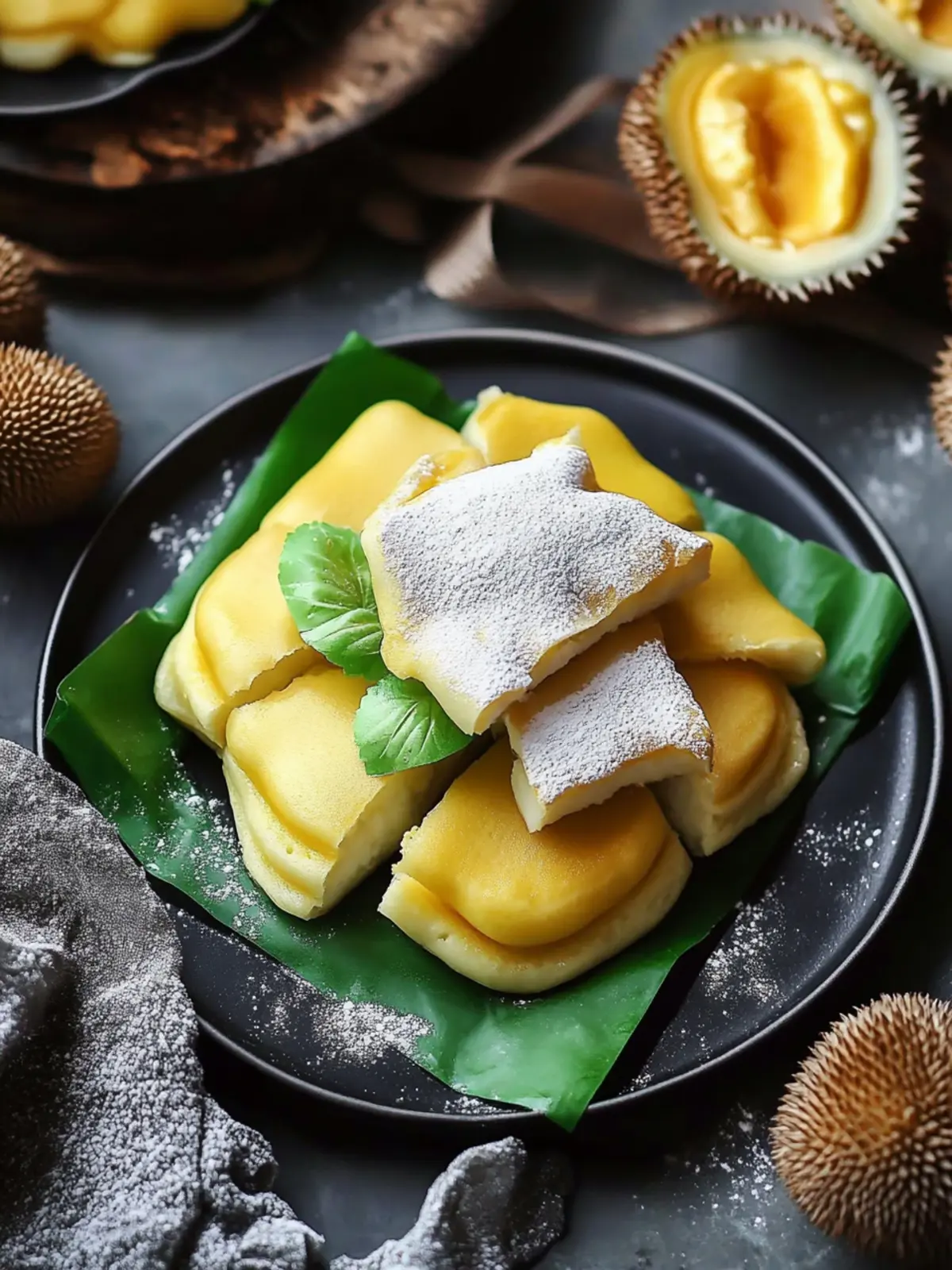 Durian Cream Pancakes