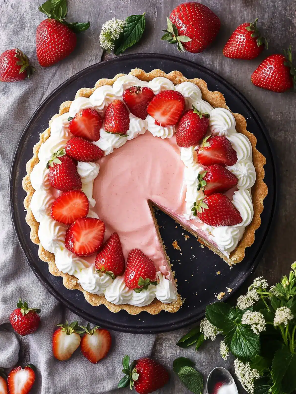 Whipped Strawberry Tart