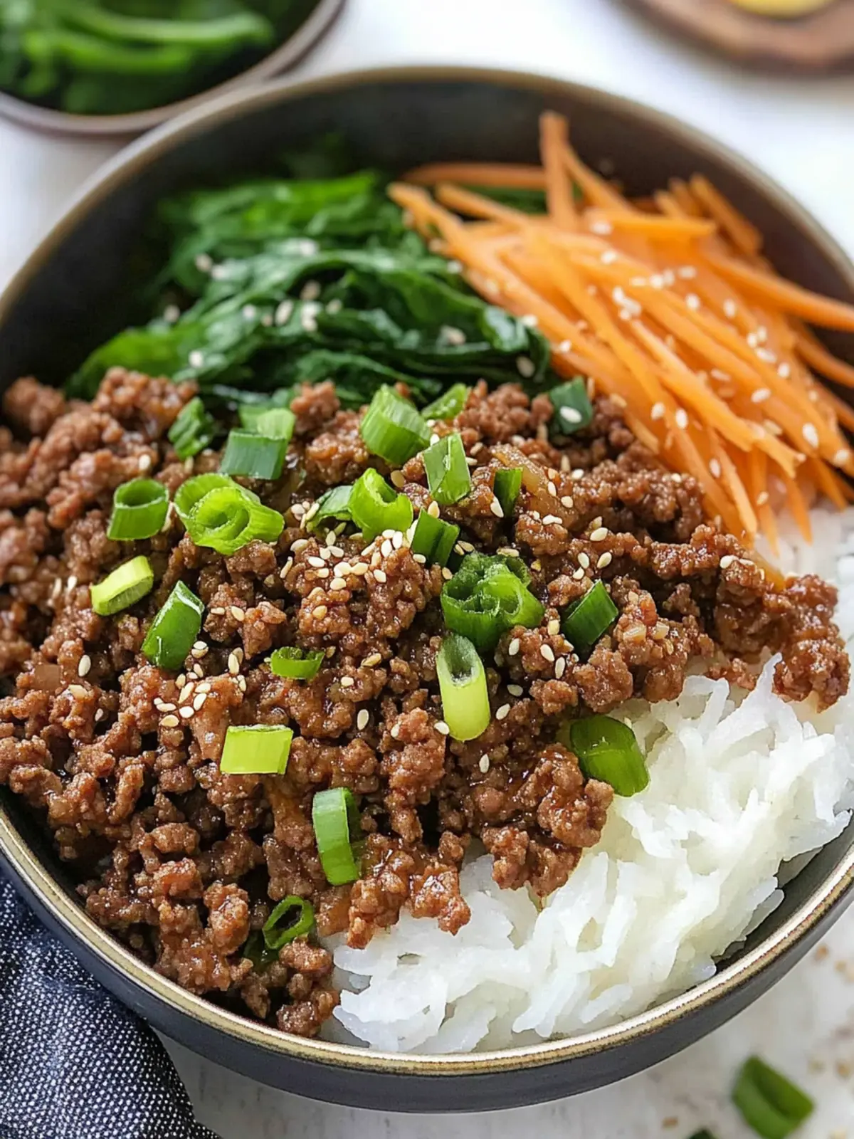 Korean Ground Beef Bowl