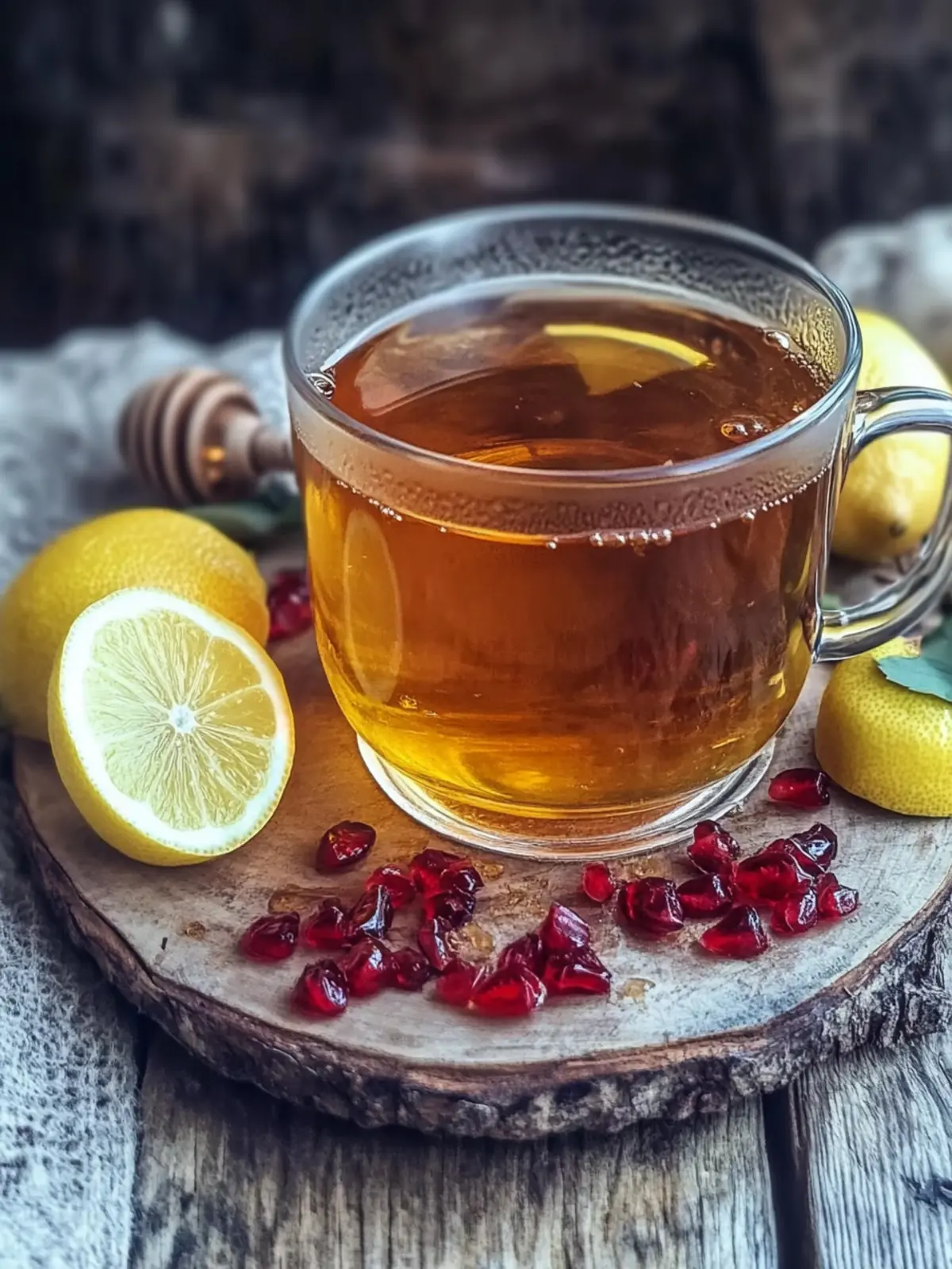 Rose Hip Tea Recipe with Honey and Lemon
