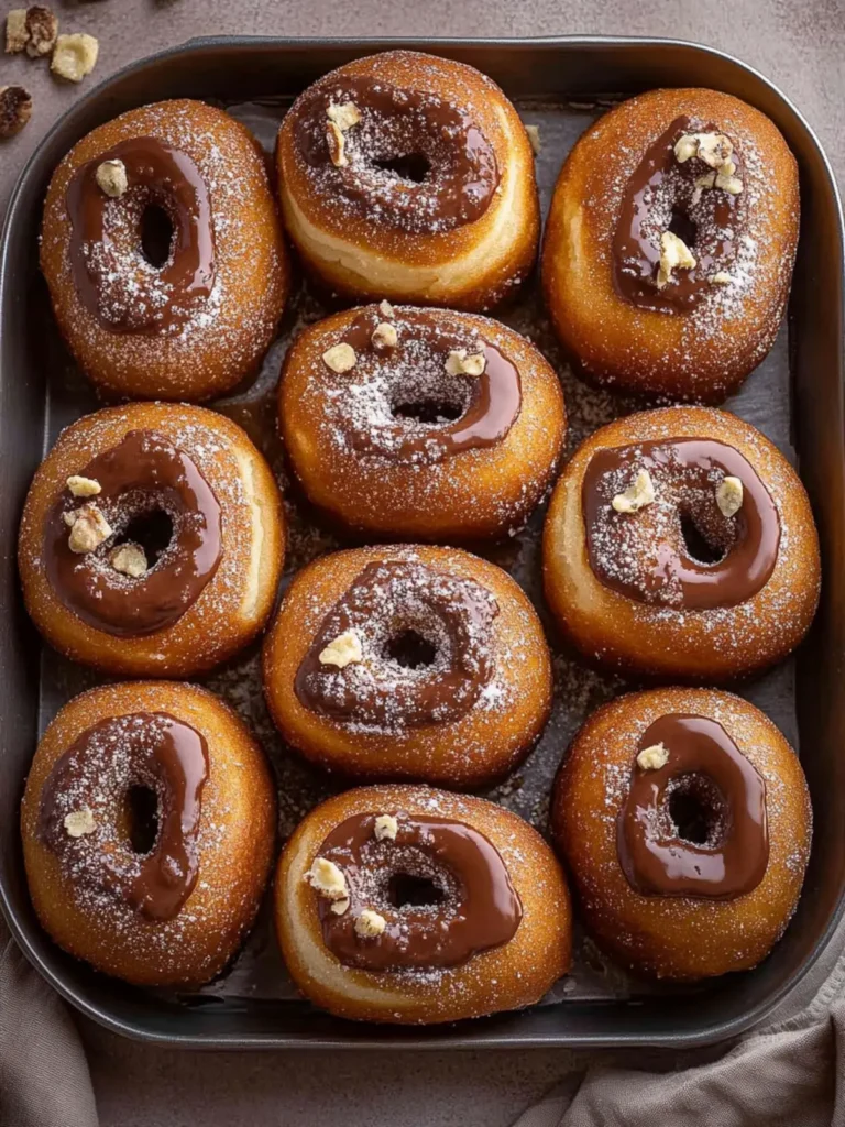 Milk Bread Nutella Donuts