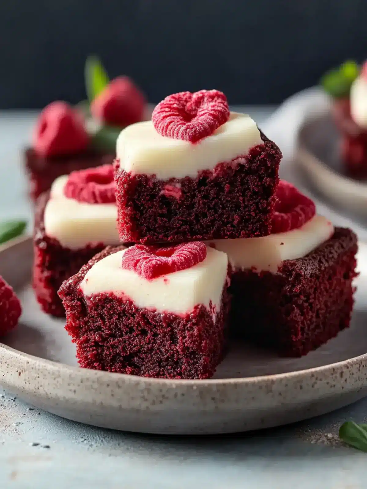 Homemade Red Velvet Brownie Bites