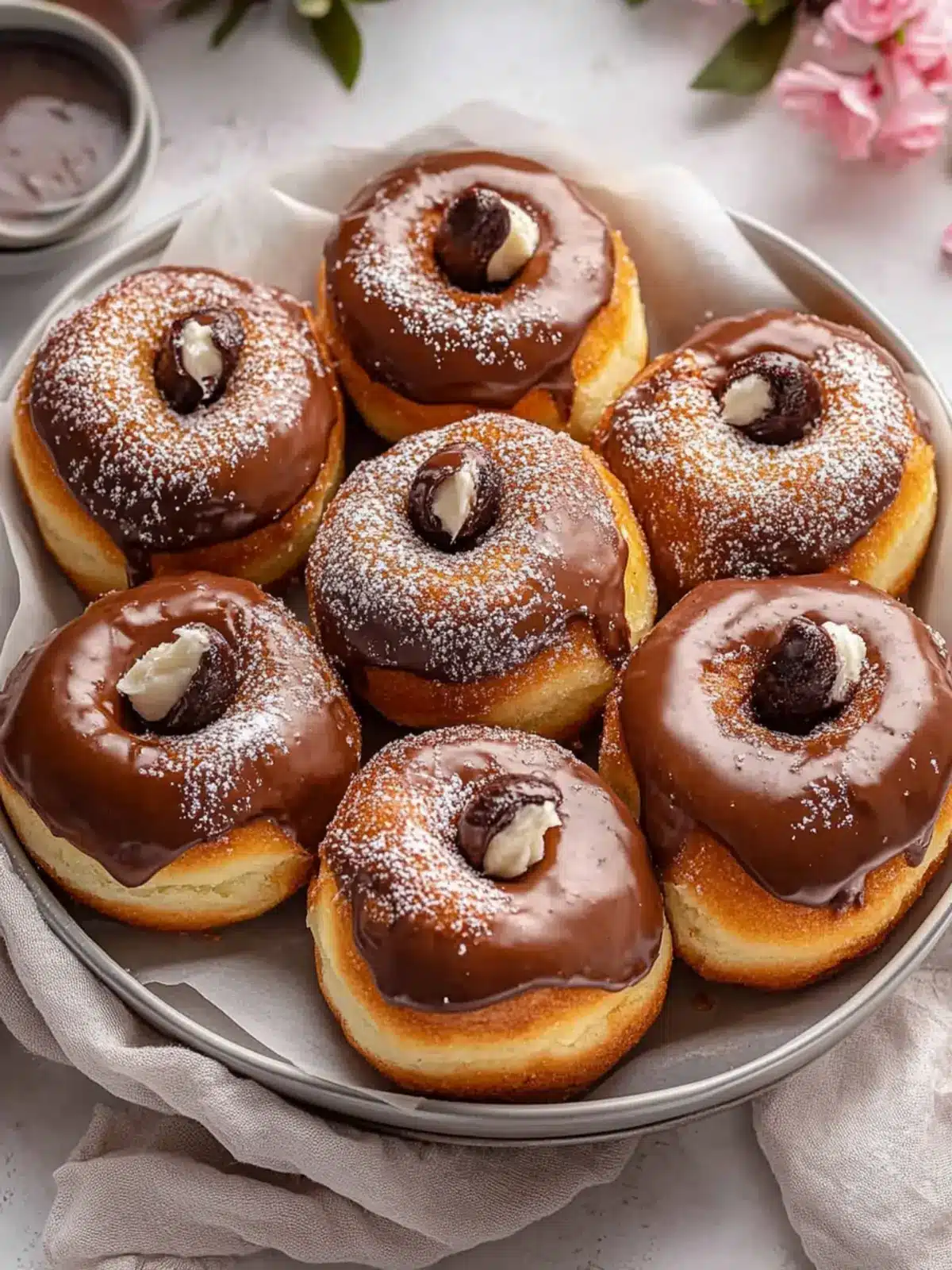 Milk Bread Nutella Donuts