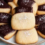 Chocolate Dipped Shortbread Cookies