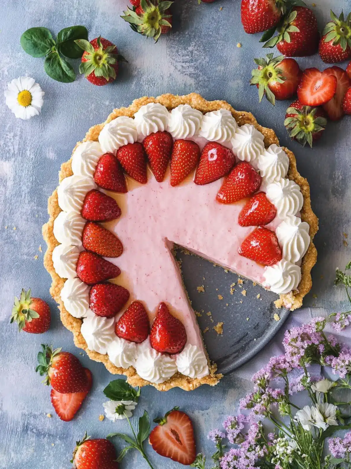 Whipped Strawberry Tart