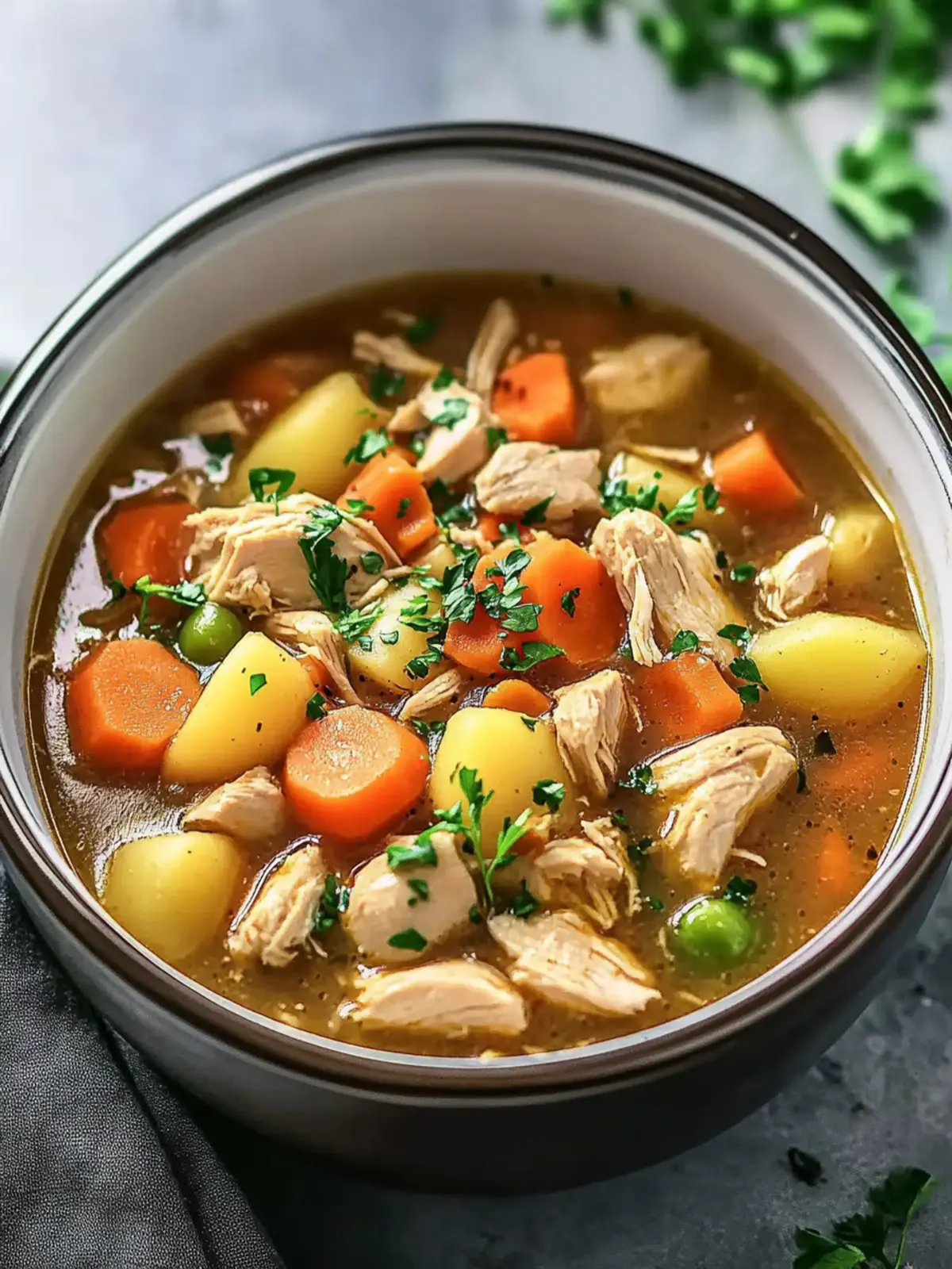 Homemade Slow Cooker Chicken Stew
