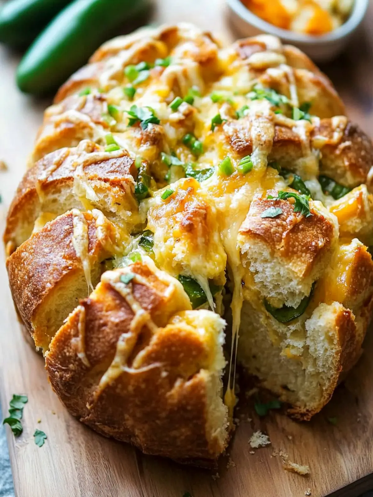 Jalapeño Popper Pull Apart Bread