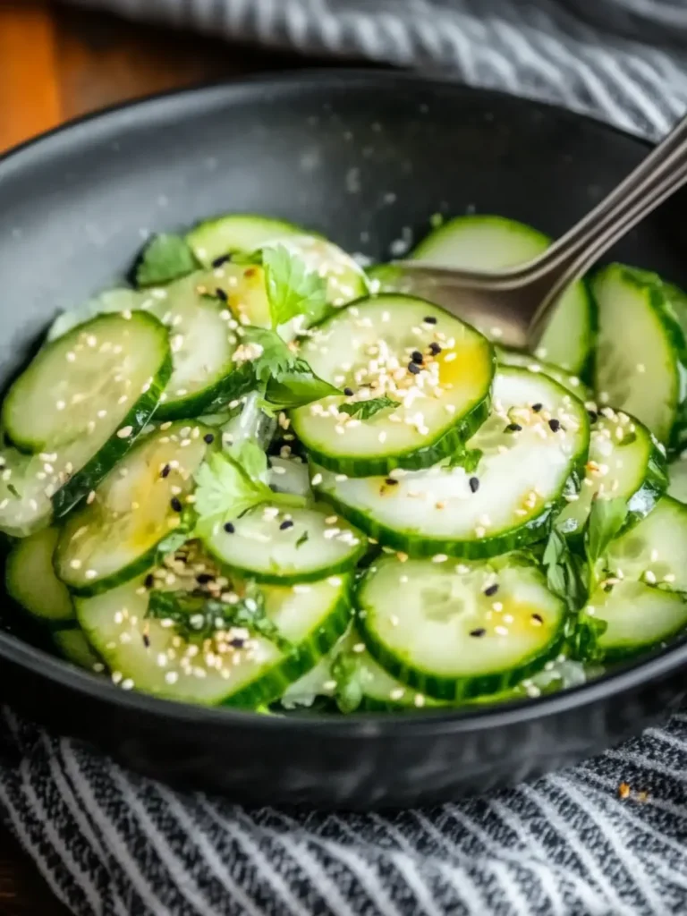 Japanese Cucumber Salad with Rice Vinegar