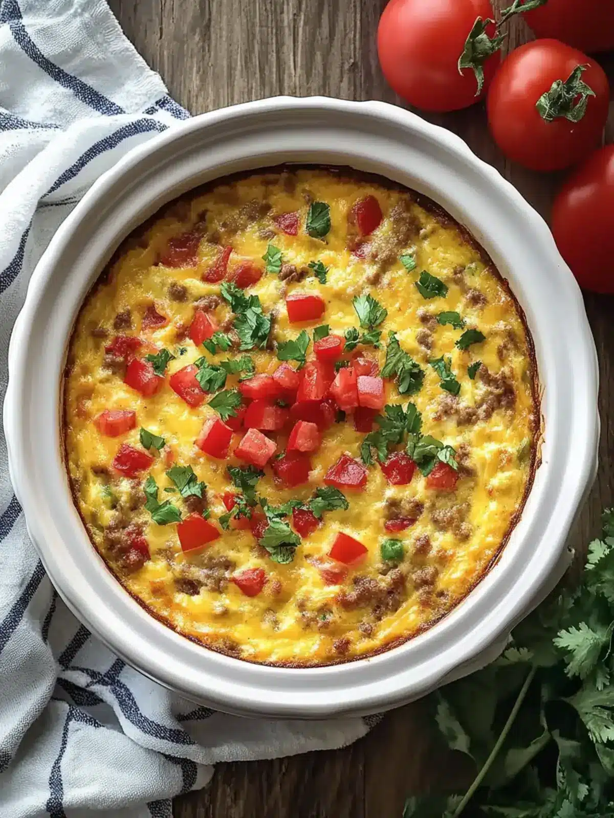 Southwest Crockpot Breakfast Casserole