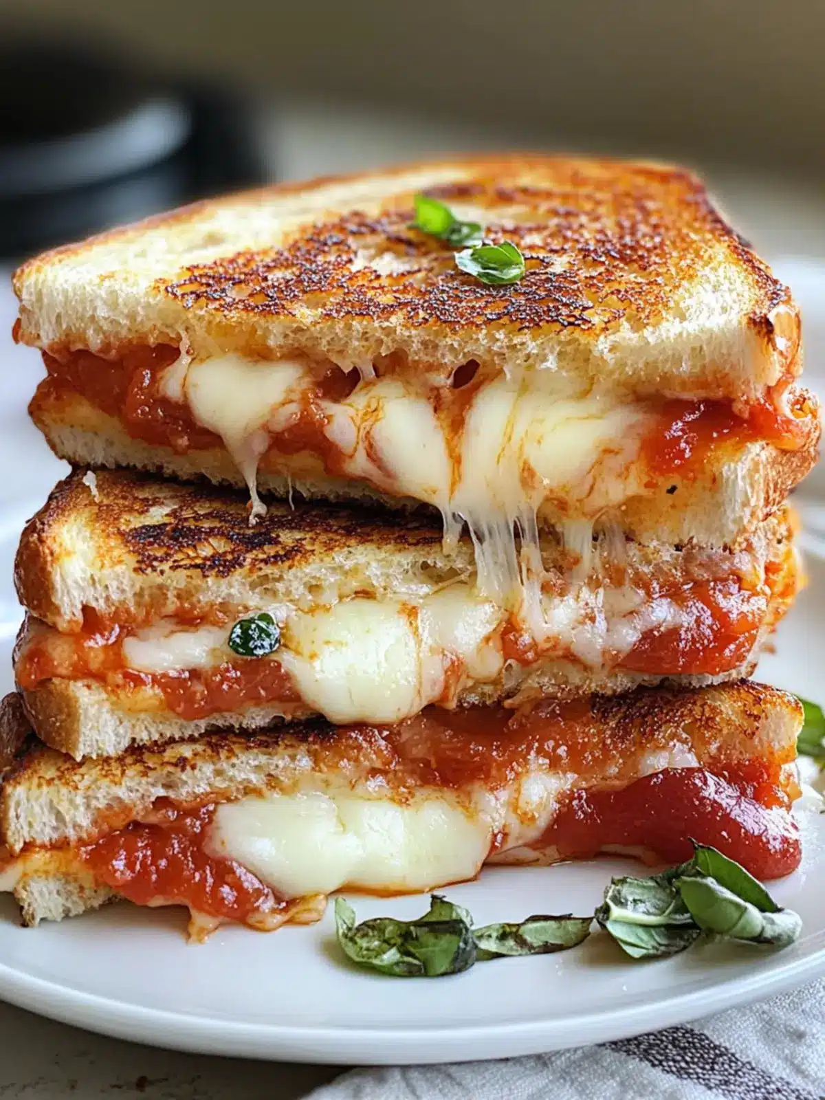 15-Minute Pizza Grilled Cheese Sandwich