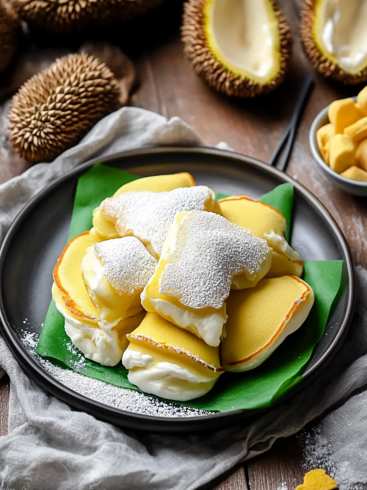 Durian Cream Pancakes