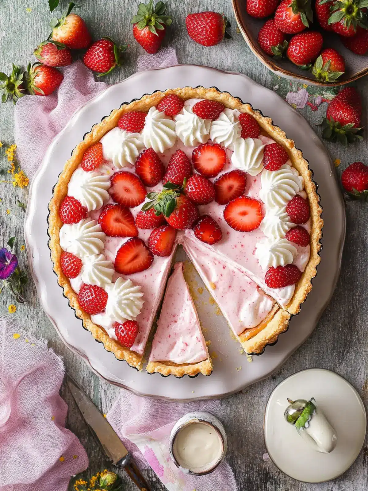 Whipped Strawberry Tart