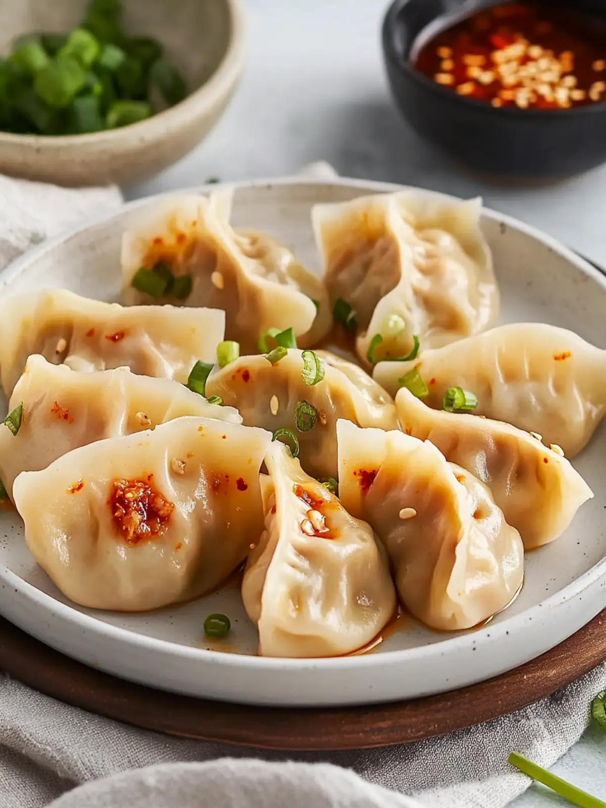 Kimchi Mandu (Korean Kimchi Dumplings)