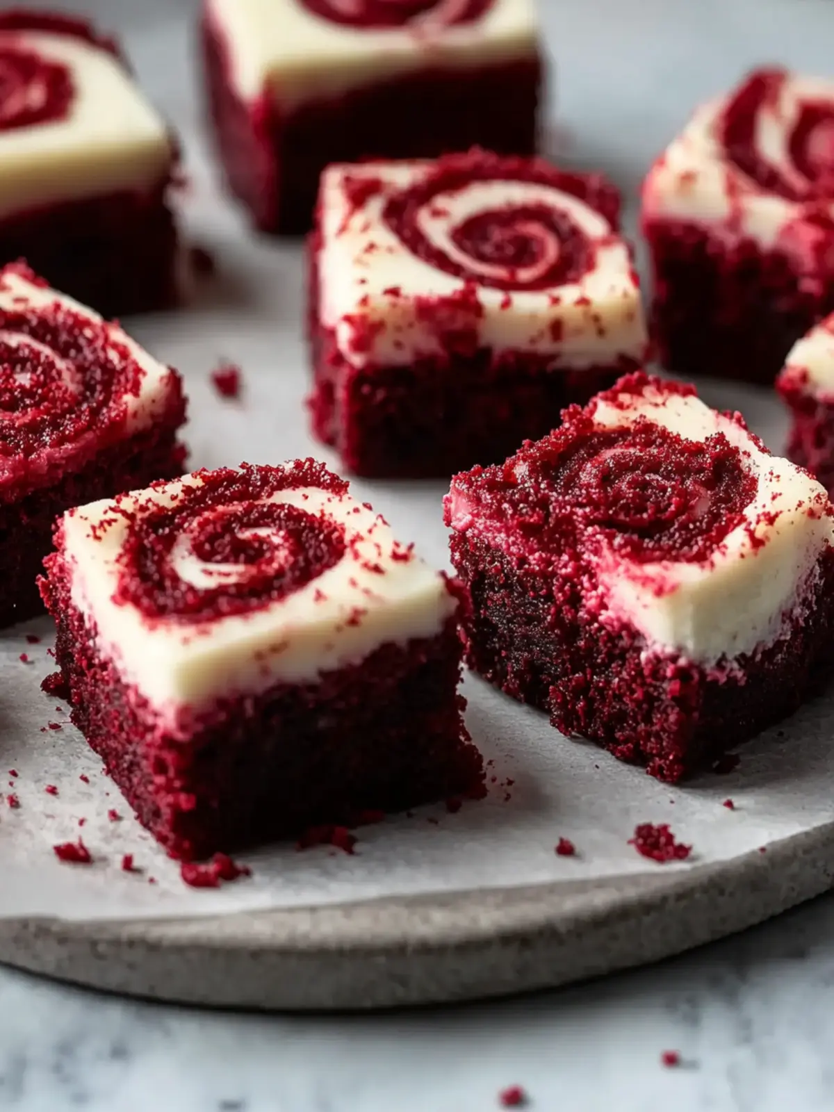 Homemade Red Velvet Brownie Bites