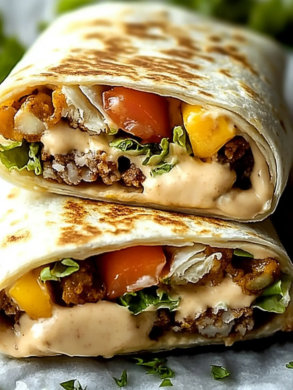Guilt-Free Homemade Big Mac Wraps