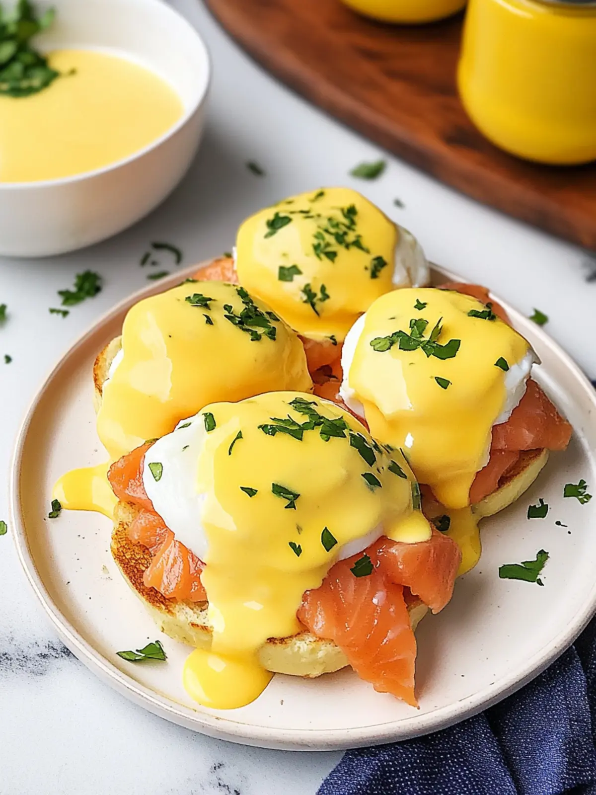 Easy Smoked Salmon Eggs Benedict