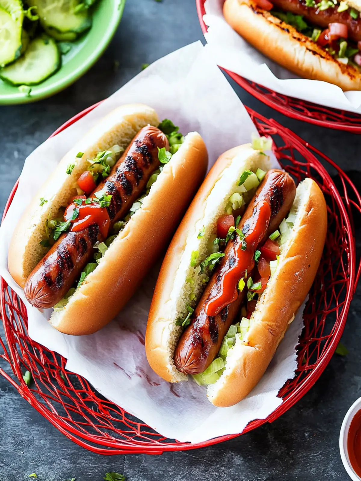 Spiral Grilled Hot Dogs