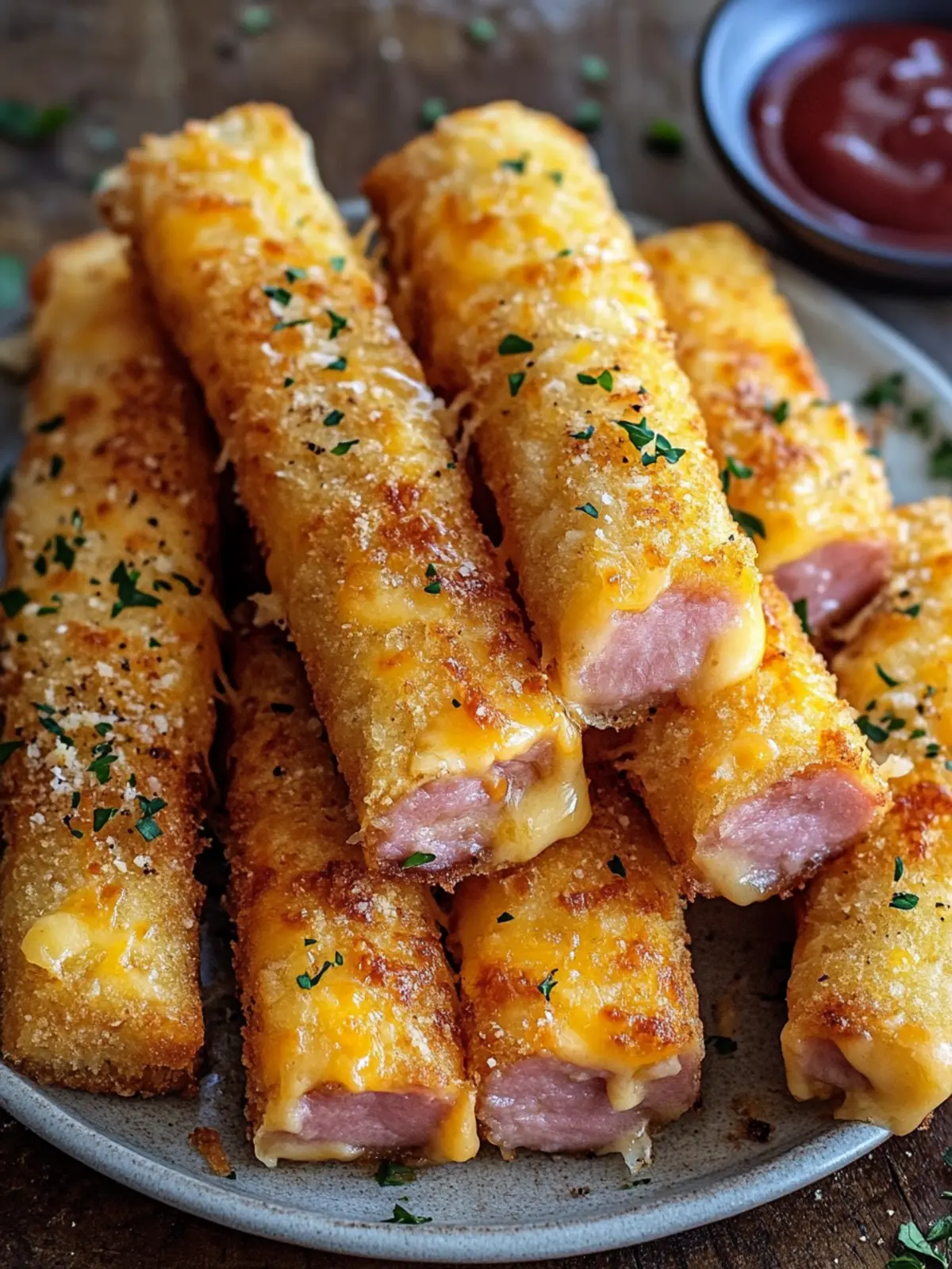Ham and Cheese Sticks
