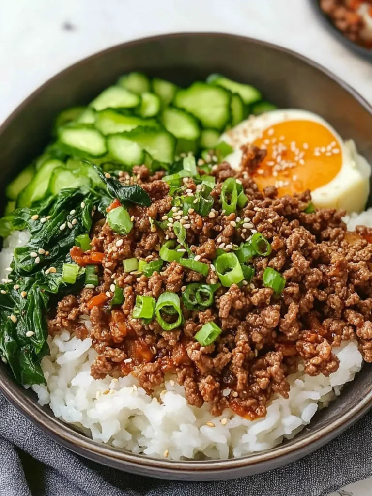 Korean Ground Beef Bowl