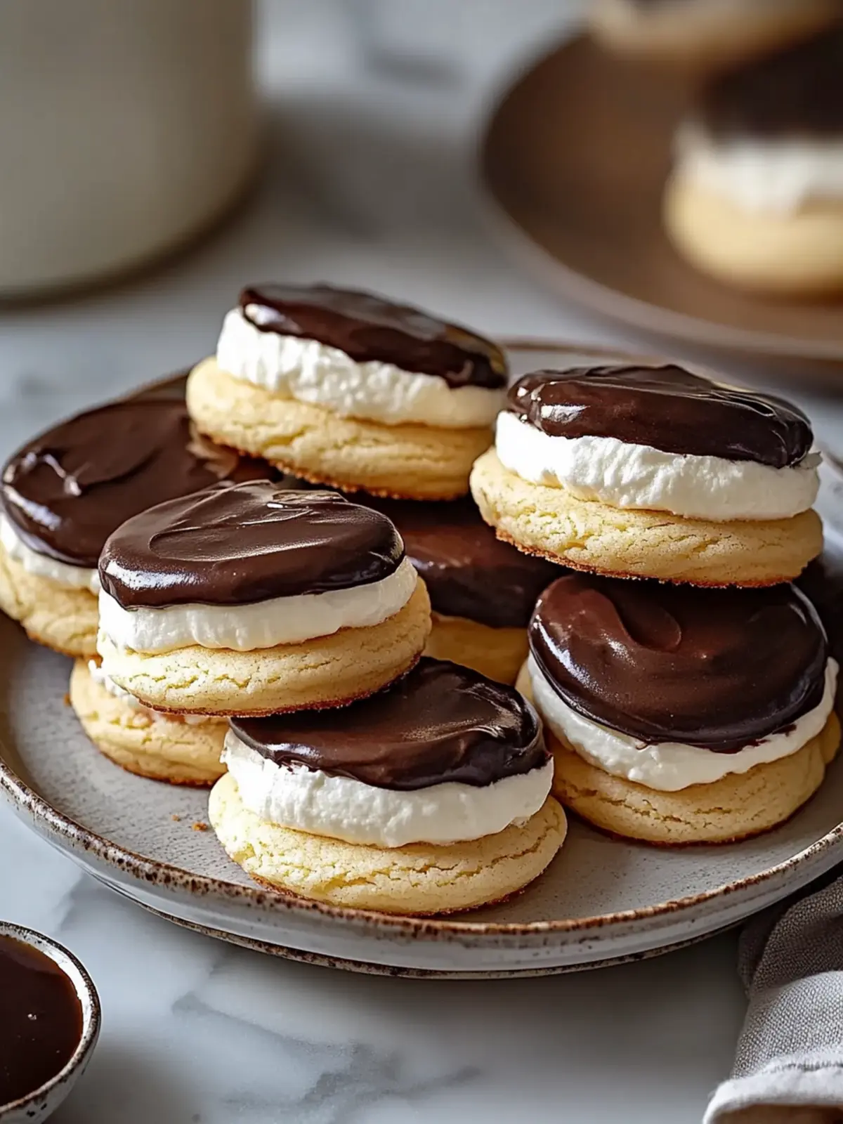 Easy Boston Cream Pie Cookies