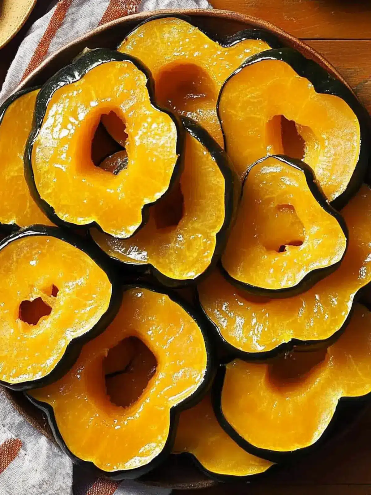 Candied Acorn Squash Slices