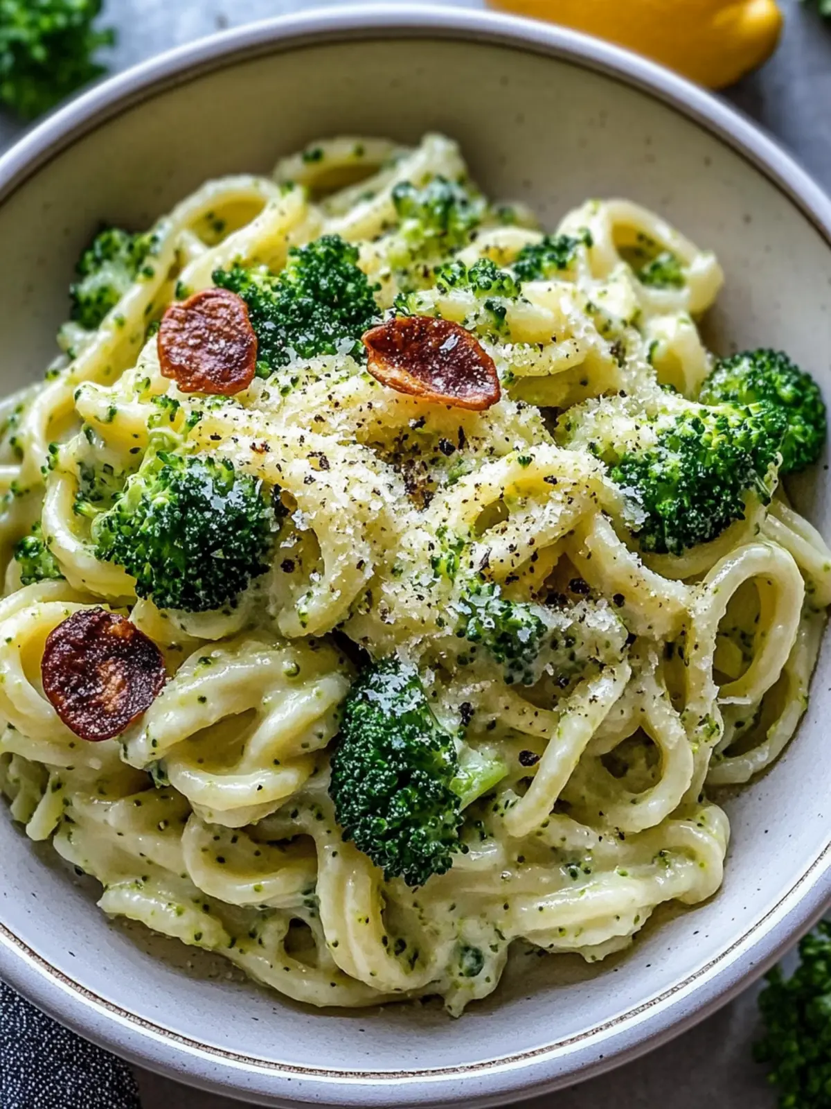 Smashed Broccoli Pasta