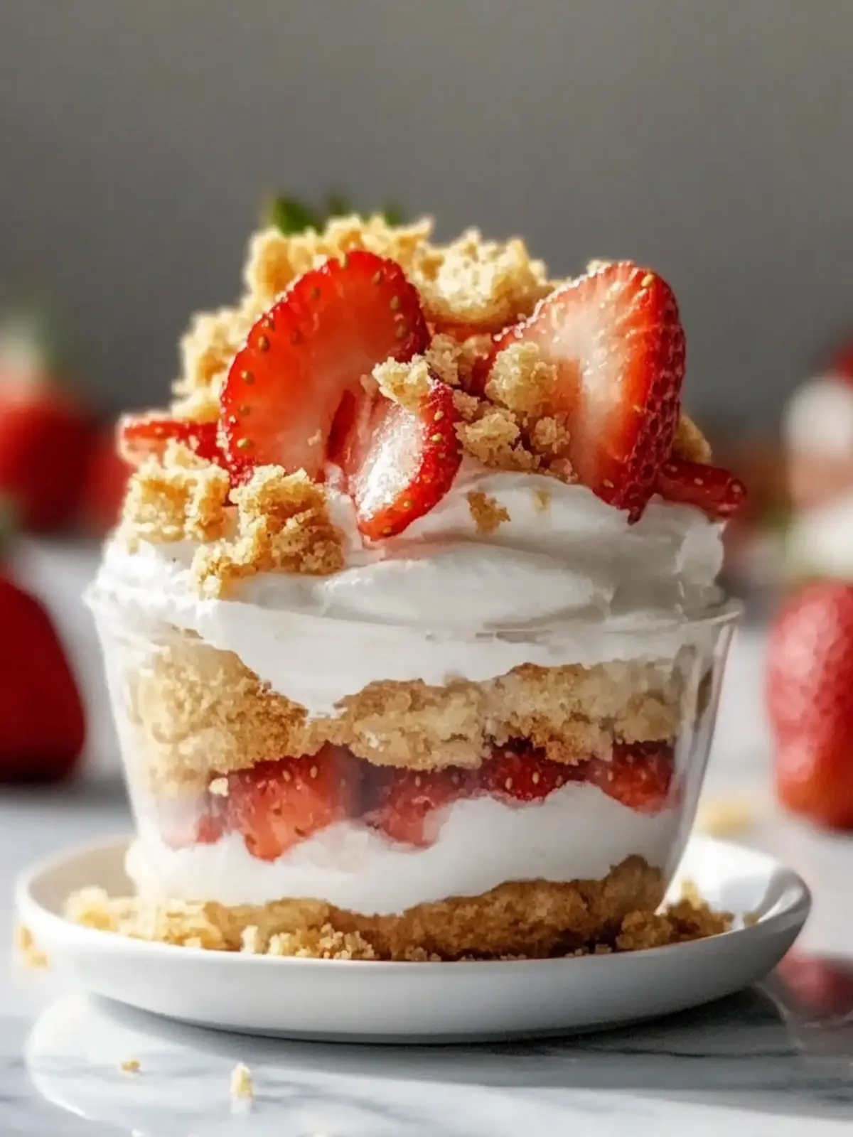 Easy Strawberry Shortcake Crunch