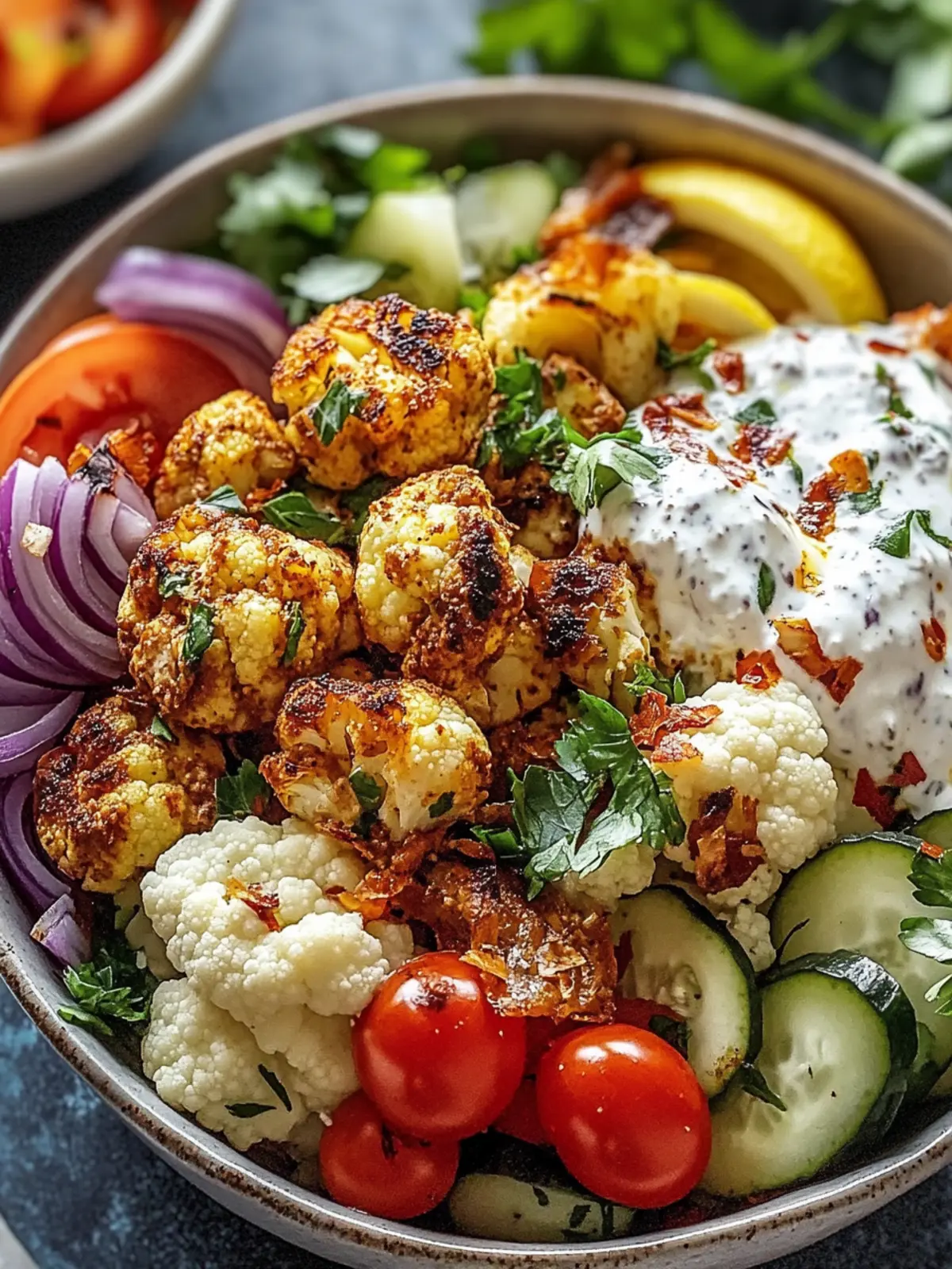 Cauliflower Shawarma Bowl (Easy Sheet Pan Dinner)
