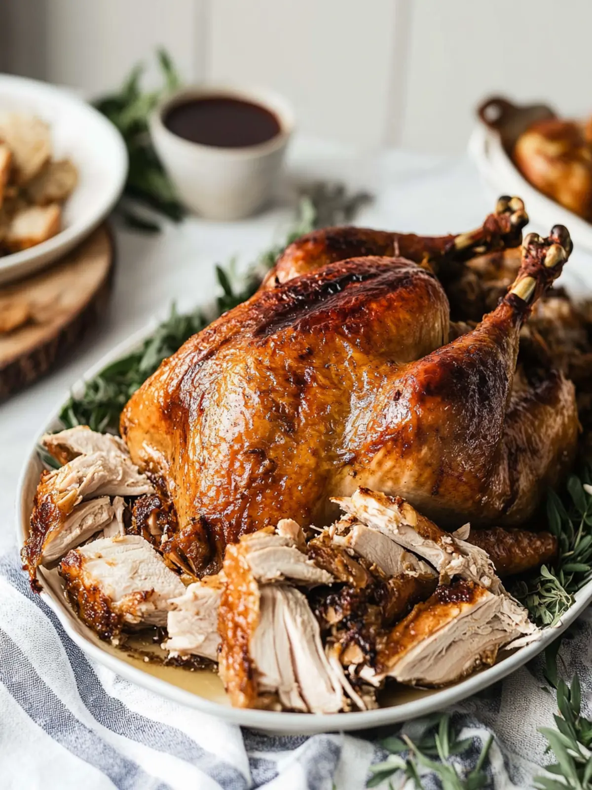 Perfect Roast Turkey Using Cheesecloth