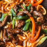 Easy Beef Yaki Udon Noodle Recipe
