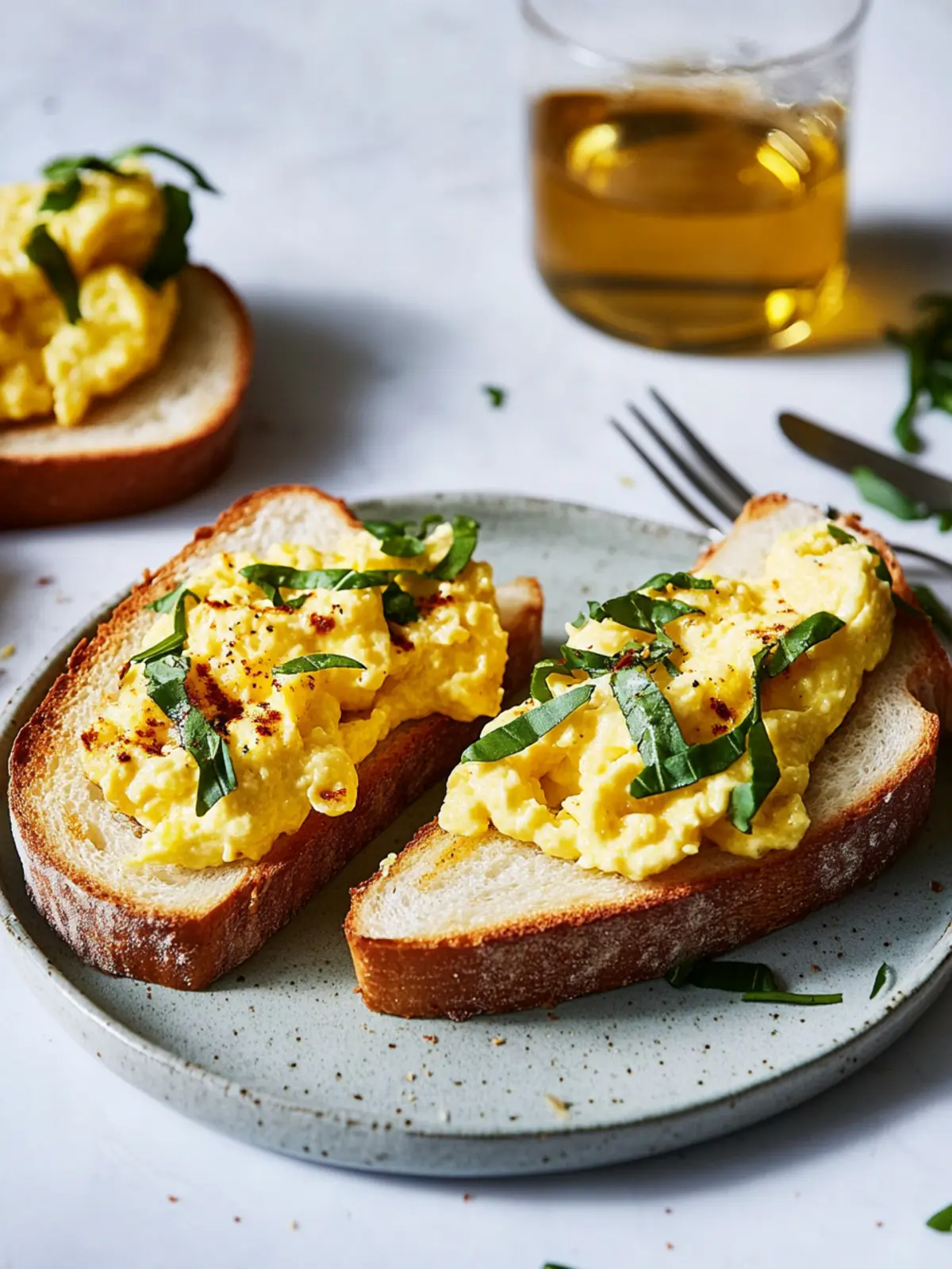 Scrambled Egg Sandwiches With Garlic Aioli