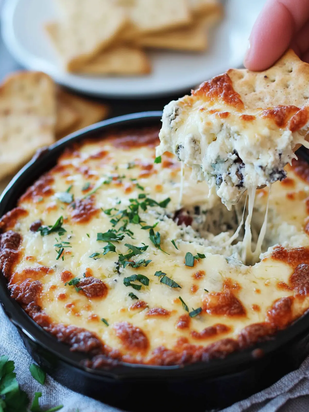 Mouthwatering Baked Blue Cheese Dip Recipe for Game Day Fun 2 Baked Blue Cheese Dip Recipe